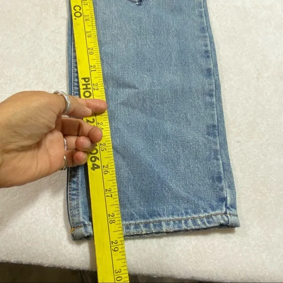 Pacsun Jeans Slim Straight Fit 30x30 Ripped Jeans light wash distressed pants - Picture 9 of 10